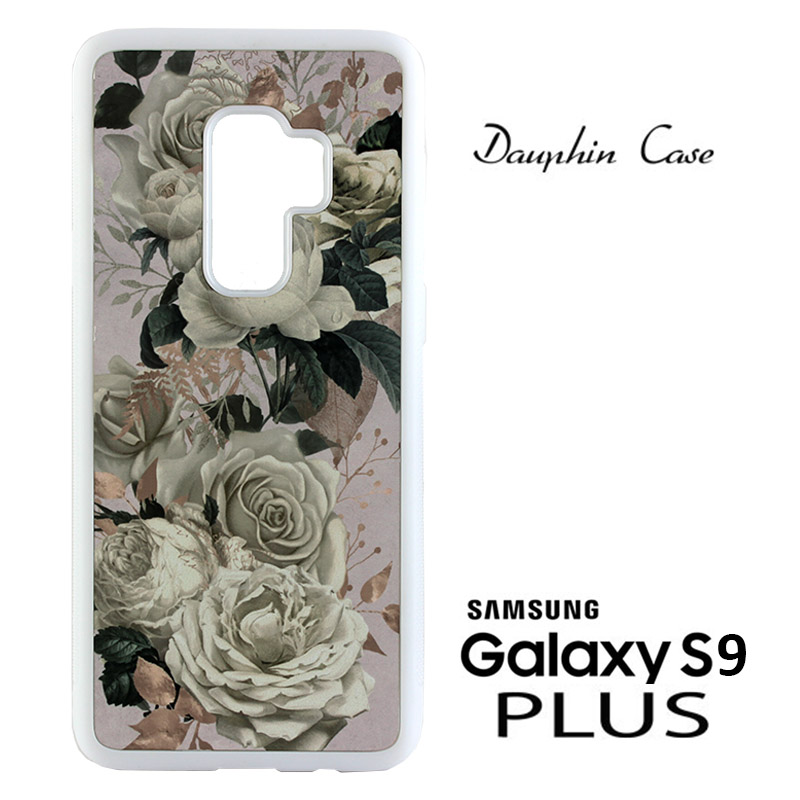 Samsung® S9 PLUS  Dauphin™ Sublimation Rubber Case - White w/ White Aluminum Insert