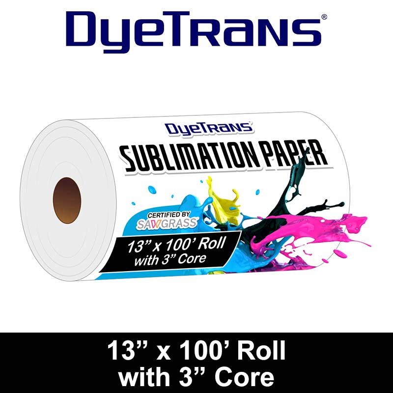 DyeTrans Multi-Purpose Sublimation Transfer Paper - 13" x 100