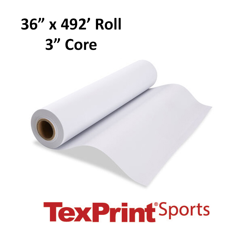 TexPrint Sports PLUS Thermal Adhesive Sublimation Paper Roll - 36