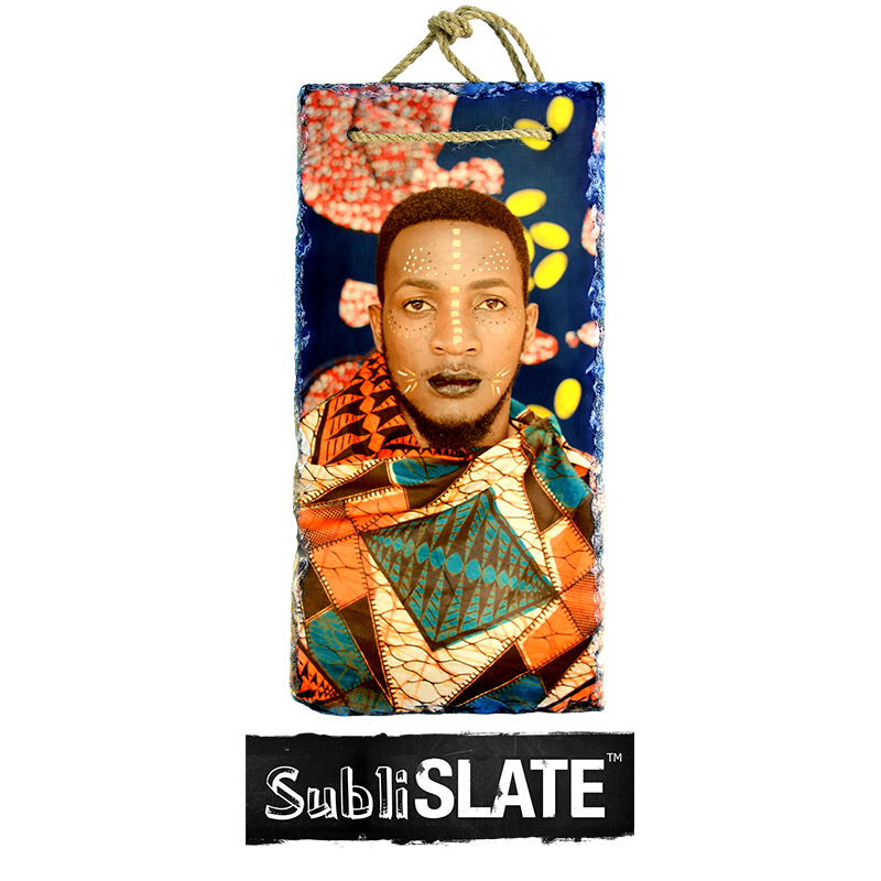 SubliSlate™ Blank Sublimation Hanging Slate Plaque -  5.9"x11.8" - Rectangle