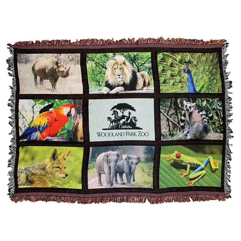 Sublimation Blank 9-Panel SubliThrow Blanket - 38