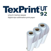 TexPrint® UT Utility Sublimation Paper - 3" Core, 126" x 656 foot Roll