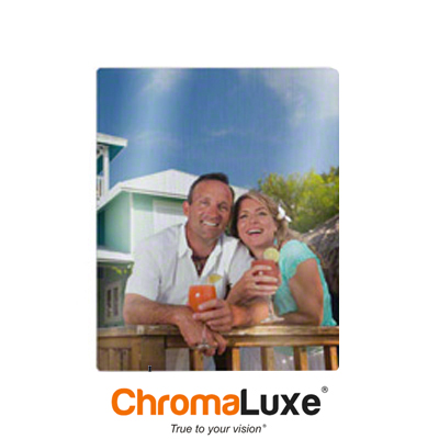 ChromaLuxe Sublimation Blank Aluminum Photo Panel - 15" x 18.75" - Gloss Clear