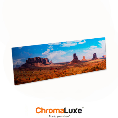 ChromaLuxe Sublimation Blank Aluminum Photo Panel - 9" x 21" - Gloss Clear