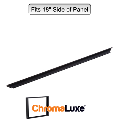 ChromaLuxe Aluminum Frame Section - 18.75" - Black