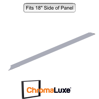 ChromaLuxe Aluminum Frame Section - 18.75" - Brushed Silver