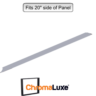 ChromaLuxe Aluminum Frame Section - 20.75" - Brushed Silver