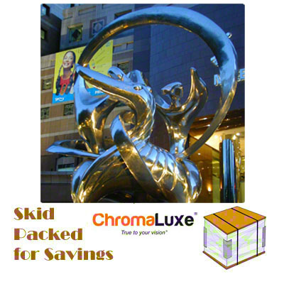 ChromaLuxe Sublimation Blank Aluminum Photo Panel - 48" x 48" - Gloss White