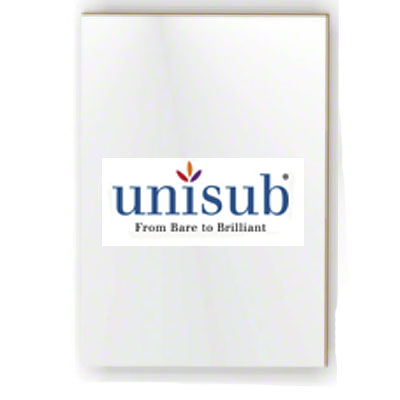 Unisub Sublimation Blank Hardboard Sheet Stock - 48" x 96" - Gloss White - 1/4" Thick