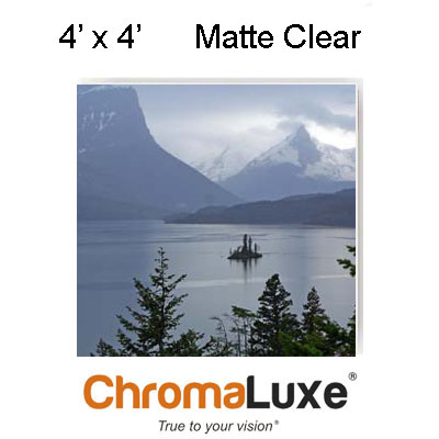 ChromaLuxe Sublimation Blank Aluminum Sheet Stock - 48.5" x 49" - Matte Clear - 1-Sided