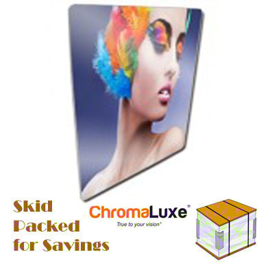 ChromaLuxe Sublimation Blank Aluminum Sheet Stock - 48.5" x 49" - Semi-Gloss White - 1-Sided