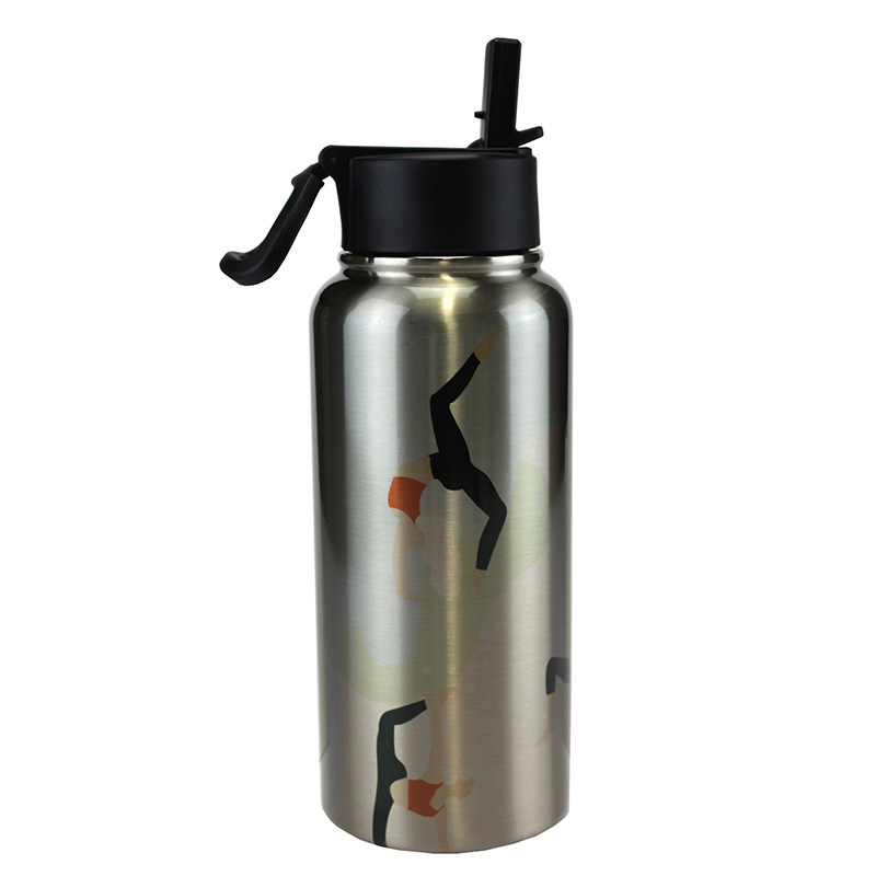 LumaSteel™ Stainless Steel Water Bottle - 32oz - Silver