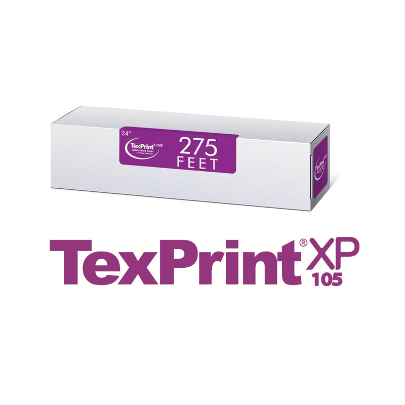 TexPrint XP105 Light Sublimation Paper - 3" Core - 44" x 275ft Roll